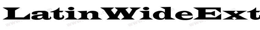 LatinWideExt Normal字体转换